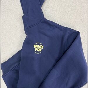 White Fox Navy Hoodie